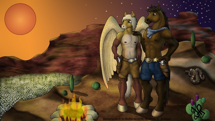 Thumbnail: Guns and Roses - Commission for Butterscotch.jpg